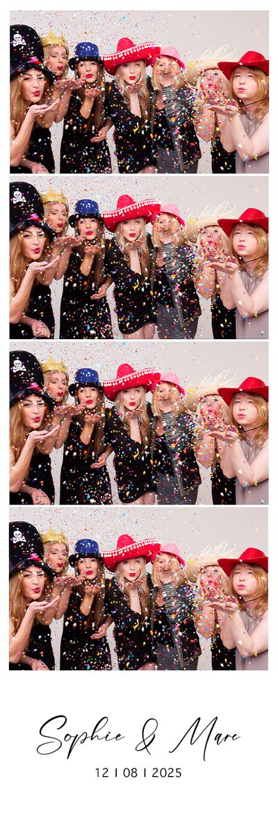 Mise en page bandelette, quatre poses